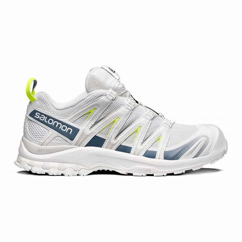 SALOMON UK XA PRO 3D - Mens Trail Running Shoes White/Blue,ZKPI42653